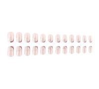 24 pz San Valentino Press On Nails Breve Piazza Unghie Finte Cuore Coperture Piene Stick On Unghie Acrilico Ung