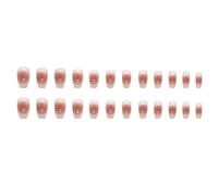 24 Pz/set Fiori Unghie Finte Cuore Ciliegia Premere Sulle Unghie Fard Punta Del Chiodo Falso Amore Artificiale Moda Unghie Finte Copertura Completa Unghie Finte (A4) Clever design