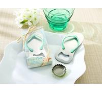 24 pz Special"pop the Top" Apribottiglie Flip-flop per bomboniera (blu)