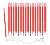 24 Refill per Penna Gel Cancellabile,Compatibili con Legami,Altezza 13 cm,Inchiostro Termosensibile, Punta 0,7 mm,Per la Scuola e la Vita di Tutti i Giorni,Rosso