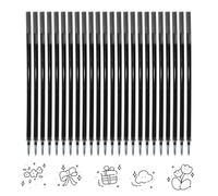 24 Refill per Penna Gel Cancellabile,Compatibili con Legami,Altezza 13 cm,Inchiostro Termosensibile, Punta 0,7 mm,Per la Scuola e la Vita di Tutti i Giorni,Nero