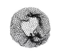 24 retine per capelli spesse nere con bordo elastico invisibile, rete per parrucche, riutilizzabile, per donne, chignon, servizio di ristorazione, balletto (50,8 cm)
