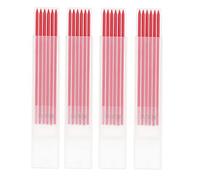 24 ricariche per matita carpentiere 2,8 mm in grafite con 4 scatole portaoggetti per falegnameria e disegno (Rossa)