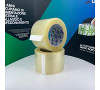 24 ROTOLI 75 X 132 NASTRO ADESIVO SCOTCH TRASPARENTE PER IMBALLAGGIO + LARGO