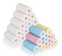 24 rotoli di carta termica per fotocamera dei bambini, 15 rotoli di carta termica colorata, 9 rotoli di carta termica per stampante termica per bambini (57 x 25 mm)