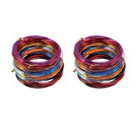 24 Rotoli di Colori Assortiti Filo nel Alluminio per DIY, 1 mm 5823