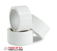24 ROTOLI DI NASTRO ADESIVO SILENZIOSO BIANCO 50X132, SCOTCH IMBALLAGGIO PACCHI