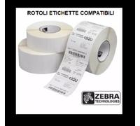 24 ROTOLI Etichette Zebra 100X50MM 1000pz termiche compatibili Zebra GK420,ZD4