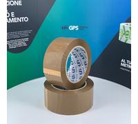 24 ROTOLI NASTRO ADESIVO 50 X 132 SCOTCH AVANA MARRONE KRAFT IMBALLAGGIO