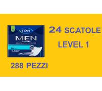 24 SCATOLE DI TENA MEN LEVEL 1 DA 12 ASSORBENTI SALVASLIP MASCHILI (288 PZ)