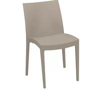 24 Sedie Venice in polipropilene grigio perla