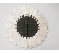 24 " Selenite Specchio da Parete - Elegante Arredo Casa Accento - Rotondo