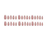 24 Semplici Chiodi Falsi Per Chiodi Artificiali Copertine Complete Lucide Bastoni Forma Mandorle Premere