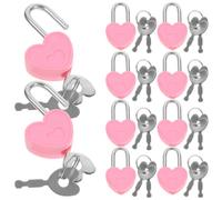 24 Set Lucchetto Per Diario Mini Con Chiavi Serrature Lock Forma Cuore