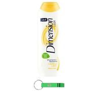 24 shampoo Dimension Capelli Lisci by Lux 2 in 1 shampoo e balsamo per capelli lisci, con estratti di frutta da 250 ml + portachiavi Beni Culinari