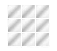 24 Sheets of Flexible Mirror Sheets Mirror Wall Stickers Self Adhesive Plastic Mirror Tiles for Home Decors