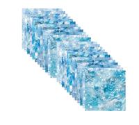 24 Sheets Scrapbooking Patterned Paper Ice Crystal Scrapbook 12 Patterns Background Journal Supplies