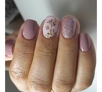 24 Short Shot Shot Show On Nails Scintillanti Copertine Complete False Simple Press Manicure Forniture Per Donna