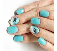 24 Short Shot Show Sunda Unghie Glossy Glossy Full Covers False Nails Gaguls Premere Manicure Forniture Per La Donna