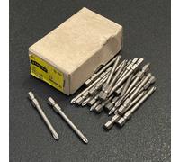 24 Stanley 1-68-994 PH1 Philips 3.2cm extra Lunga Hex Inserto Punte Cacciavite