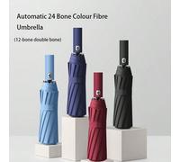 24 Stecche Ombrello Completamente Automatico, Adatto per Scuola, Ufficio, Casa, Viaggio, Disegno a Forma di Cuore per Ragazzi, San Valentino [Modello aggiornato] Ombrello nero/24 ossa-soleggiato,[Mode