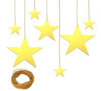 24 Stelle di Cartone Dorate, 4 Misure, Stelle di Carta con d9732