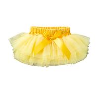 24 storie Infant Neonato Bambina Morbida Gonna Tutu Gonna Shorts, Fester Bowknot Party Carnevale Maglia Tull Tutu Gonna Ragazza, giallo., 6-12 Monate