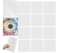 24 supporti in rete in fibra di vetro da 30,5 x 30,5 cm, per mosaico, piastrelle, progetti artigianali, ristrutturazione casa, cemento, intonaco, superfici in pietra