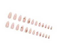 24 Sweet Press On Chiodi Accendi Con Punti Polkas A Stella Disegni Coperture Complete False Manicures FORNITURE