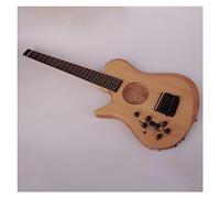 24 Tasti Silenzioso Senza Testa Da Viaggio Per Mano Sinistra/Destra Mini Chitarra Acustica Elettrica Con Effetti Incorporati Portatili Professionale Chitarra Elettrica Senza Testa (Color : Left 03