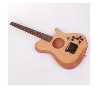 24 Tasti Silenzioso Senza Testa Da Viaggio Per Mano Sinistra/Destra Mini Chitarra Acustica Elettrica Con Effetti Incorporati Portatili Professionale Chitarra Elettrica Senza Testa (Color : Right 01