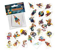 24 tatuaggi * razzo * come regalino e gioco per bambini | 47321 | spaziale astronauta spaziale Space Sticker Tattoo tatuaggio bambini compleanno compleanno bambini