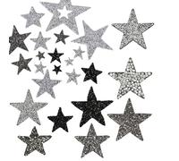 24 toppe termoadesive a forma di stella con strass, per vestiti, vestiti, pantaloni, jeans, cappelli, borse, abbigliamento