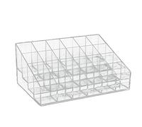 24 trapezoidali trasparente trucco rossetto stand case organizer