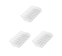 24 trapezoidali trasparente trucco rossetto stand case organizer, Set da 3 (multicolore), 24 cells, come descrizione