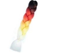 24" Trecce sintetiche Capelli Ombre Intrecciare i capelli Jumbo Treccia Estensione dei capelli per le donne Cento colori Capelli fai da te-D1-24 pollici-CINA