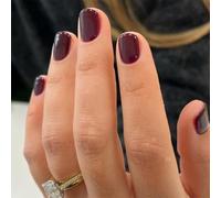 24 unghie corte quadrate a pressione con strumento accessorio, unghie finte rosse, copertura completa, eleganti punte adesive in acrilico, 12 misure, facili da applicare, kit finto per donne, dura 1-3