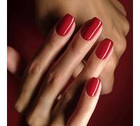 24 unghie finte a mandorla, colore bianco perlato, ovali, corte, con colla, 12 misure, con punta francese, unghie finte a copertura completa, in acrilico, con design elegante, per donne e ragazze,