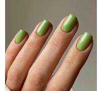 24 unghie finte corte, rosa tinta unita, quadrate, a pressione, lucide, medie, per nail art, unghie francesi quadrate, da attaccare alle unghie, regali da donna