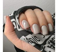 24 unghie finte corte, rosa tinta unita, quadrate, a pressione, lucide, medie, per nail art, unghie francesi quadrate, da attaccare alle unghie, regali da donna