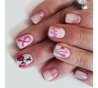 24 unghie finte festive a tema natalizio Babbo Natale fiocco di neve riutilizzabili ABS per donne sicuro usura festa ABS unghie per le donne