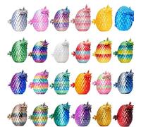 24 uova di drago pasquale con drago articolato all'interno, giocattoli misteriosi stampati in 3D, mini figure di drago fantasy di cristallo, cestino pasquale, bomboniere e regali per bambini e adulti