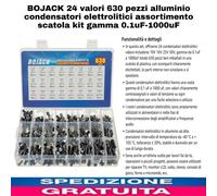 24 valori 630pz alluminio condensatori elettrolitici assortimento 0.1uF-1000uF