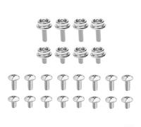 24 viti in metallo per il fissaggio di visiere e protezioni su caschi protettivi da baseball, calcio, rugby, hockey su ghiaccio, battute e Catcher