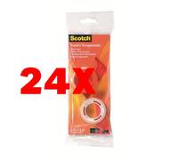 24 X 3M Nastro Adesivo Scotch 2 Rotoli da 10 Metri con Chiocciola
