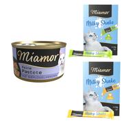 24 x 85 g Miamor Paté Alimento umido per gatti + 8 x 20 g Miamor Milky Shake gratis! - Cuori di pollame (24 x 85 g) + snacks Milky Shake Pollo e Tacchino (8 x 20 g)
