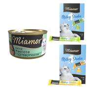 24 x 85 g Miamor Paté Alimento umido per gatti + 8 x 20 g Miamor Milky Shake gratis! - Tacchino (24 x 85 g) + snacks Milky Shake Pollo e Tacchino (8 x 20 g)