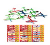 24 x Aeroplani Polistirolo Set, Alianti Misti Confezionati Singolarmente Set, Alianti Aereo Polistirolo, Motivi Diversi Aerei Aliante, Confezionati Singolarmente Per Regali Compleanno Bambini