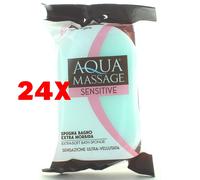 24 X Arix Spugna Bagno Aqua Massage Extra Morbida Sensitive 163