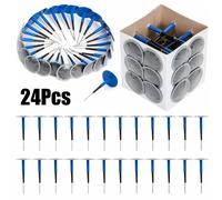 24 X Auto Camion Pneumatici Riparazione Forature Spina Toppa Kit 36mm 4mm Fungo